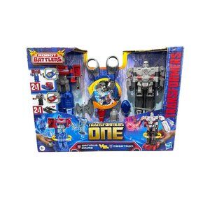 Transformers Robot Battlers One Optimus Prime Vs Megatron Action Figures Set